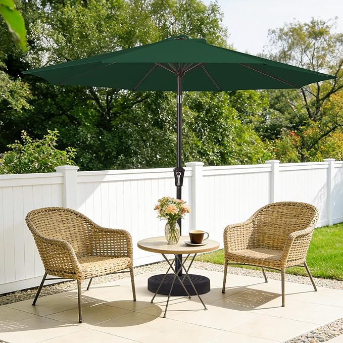 MEWAY 9ft Patio Umbrella Outdoor Table Umbrellas - Image 2