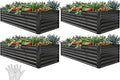 YITAHOME 6x3x2 ft 4pcs Galvanized Raised Garden Bed Kit, Large Metal Planter Box by YITAHOME
