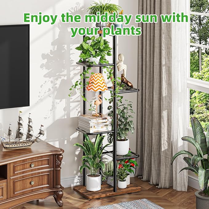Simple Trending Plant Stand Indoor, Tall 6 Tier Metal Plant Shelf - Image 4