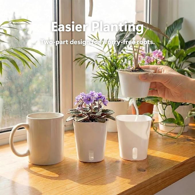 10 Pack 3 Inch Self Watering Pots - Image 2