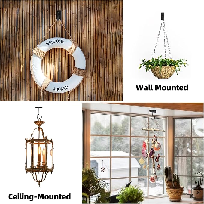4Pack 4inch Wall Hook for Hanging Plant Bracket - Image 3