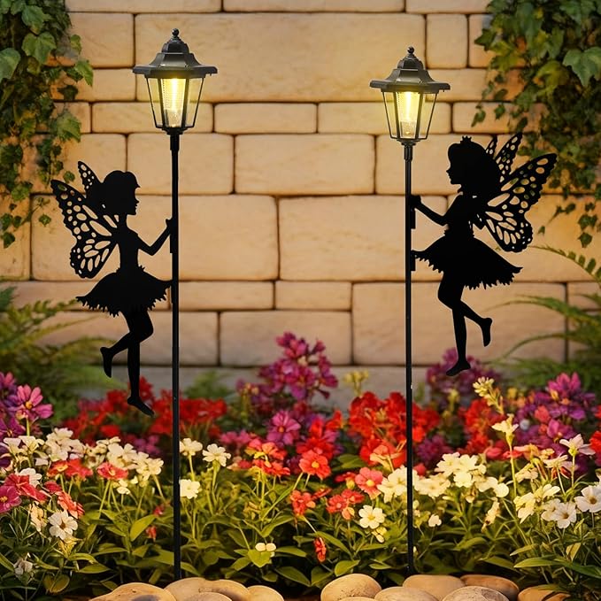 ZKLiLi Fairy Solar Garden Light, Outdoor Garden Fairy Decor Waterproof Large by ZKLiLi