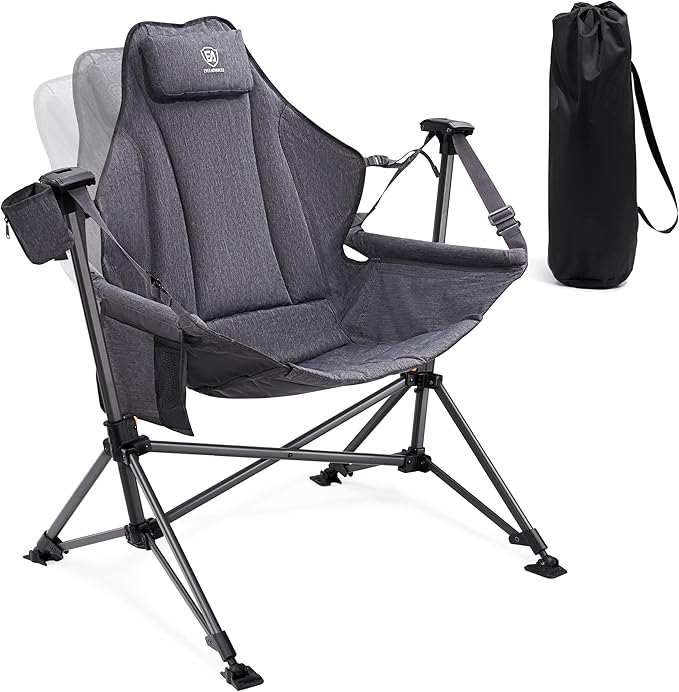 EVER ADVANCED Padded Hammock Camping Chair, Oversized Heavy Duty Swing Chair by EVERADVANCED