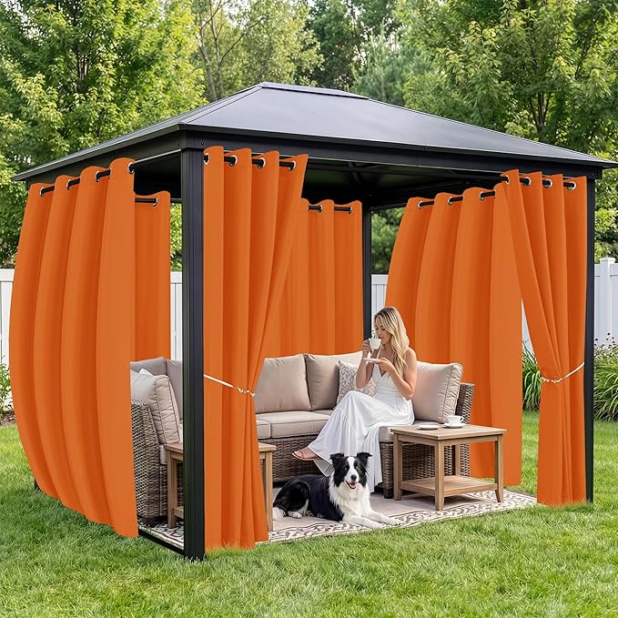 Outdoor Curtains for Patio Waterproof 6 Panels - Image 4