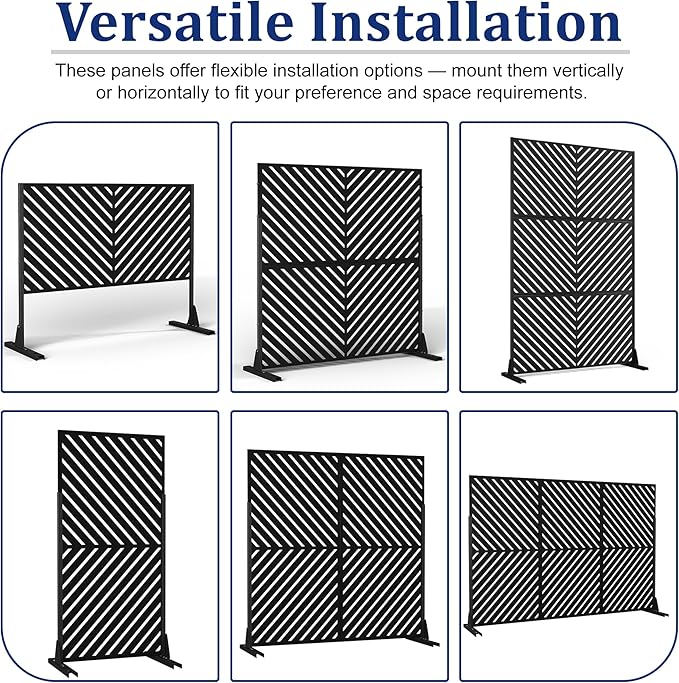 Outdoor Privacy Screen, Freestanding Privacy Fence Panels - Image 5