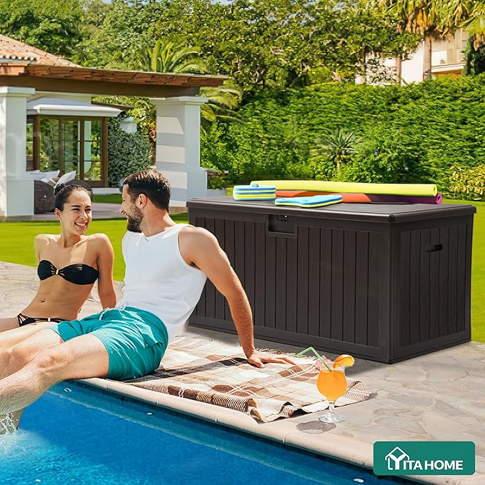 YITAHOME 150 Gallon Large Deck Box - Image 3