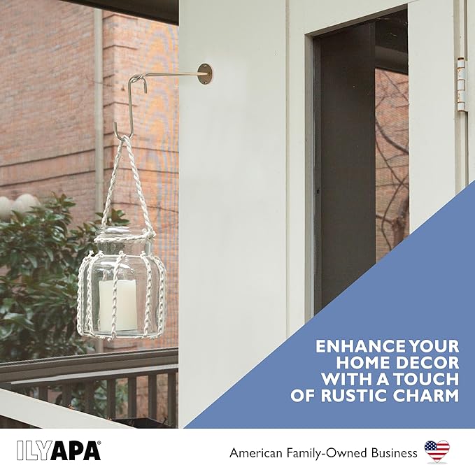 Ilyapa 3 Pack Metal Wall Plant Hangers - Image 3