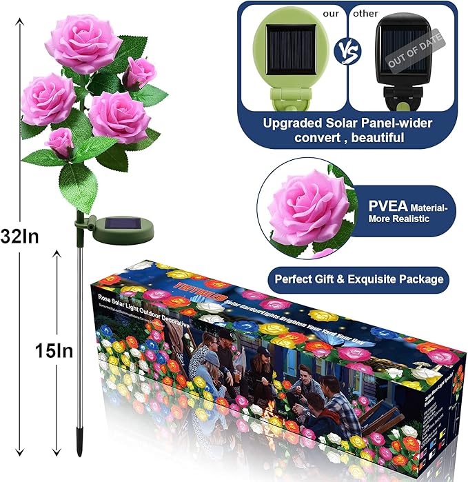 Solar Flower Lights Outdoor - Image 3