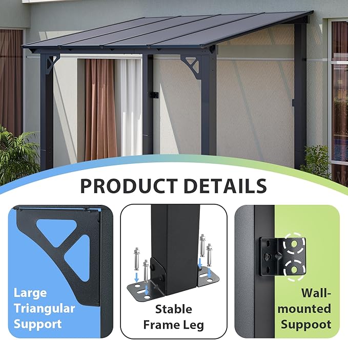 Aoxun 8’x 5’ Premium Gazebo - Image 3