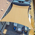 SUNLAX Custom Size 8' x 19' Sand Sun Shade Sail Canopy Commercial Rectangle by SUNLAX