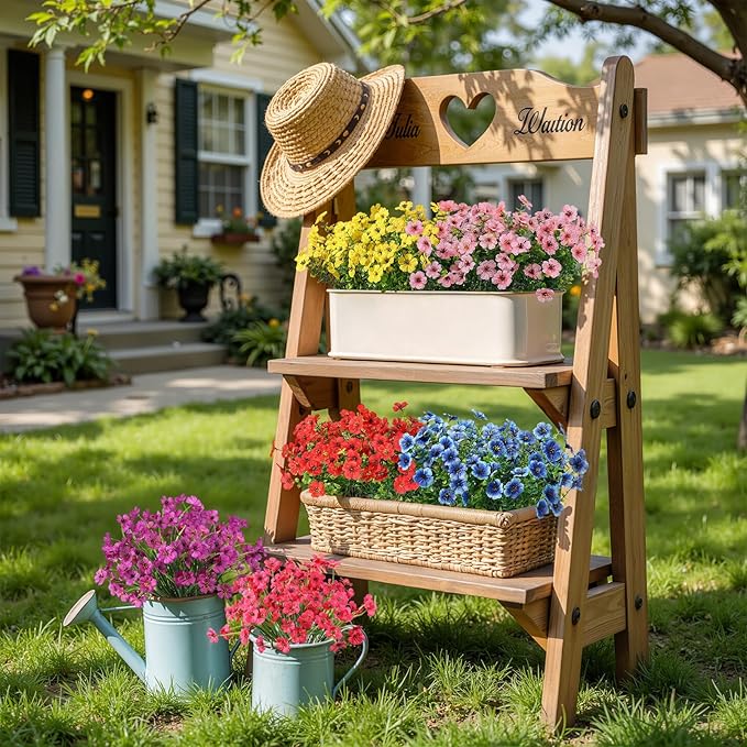 Alupssuc 32 Bundles Artificial Flowers - Image 5