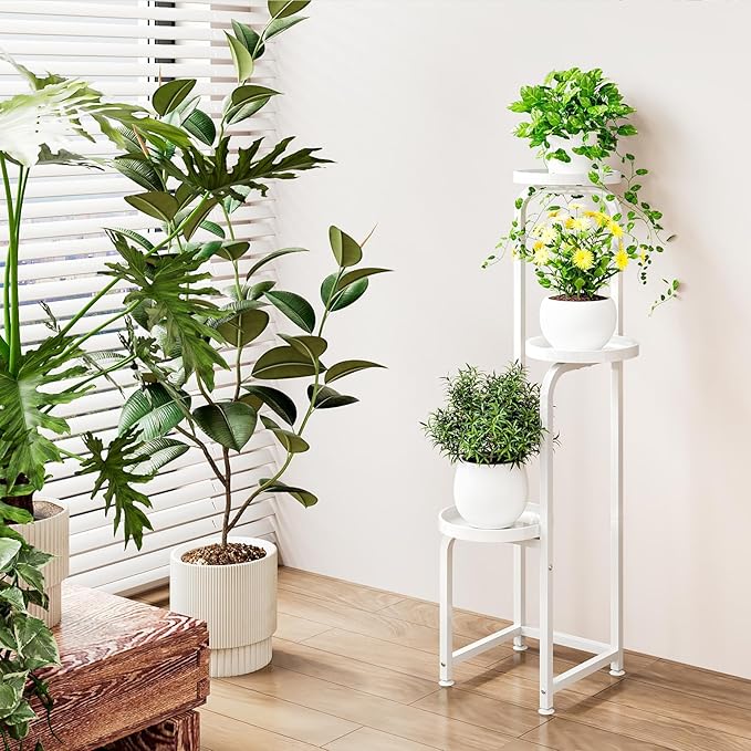 Plant Stand Indoor Outdoor 3 Tier Metal Plant Shelf - Image 5