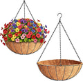 ZeeDix 2 Pack 20 Inch Large Hanging Baskets by ZeeDix