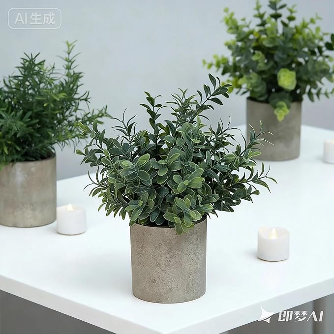 Lemonfilter Small Fake Plants, Fake Potted Plant - Image 8
