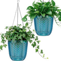 QCQHDU Self Watering Hanging Pots, 2 Pack 7.2 Inch Hanging Planters by QCQHDU