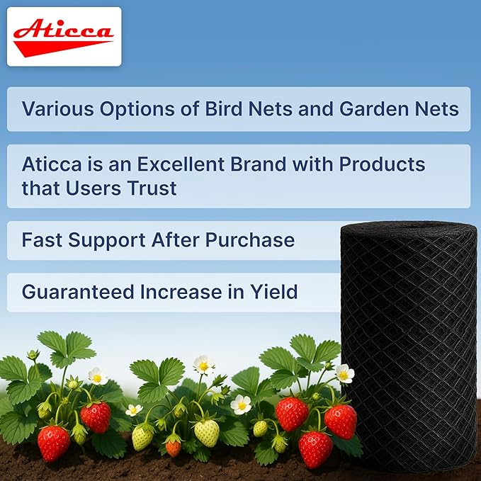 Heavy Duty Bird Netting for Garden Protection & Fruit Trees, 13x40 Ft - Image 4