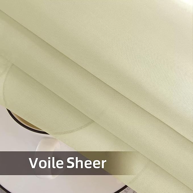 SpaceDresser Waterproof Outdoor Sheer Curtains - Image 9