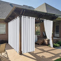 RYB HOME Outdoor Curtains for Patio Waterproof Block Sunlight Thermal Insulated by RYBHOME