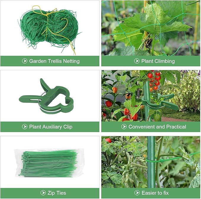 2PCS Cucumber Trellis for Climbing Plants Outdoor, Garden Trellis for Raised - Image 6