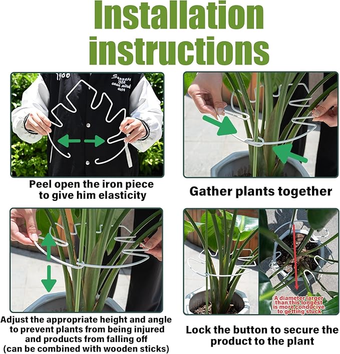 5PCS Monstera Plant Stem Support White - Image 2