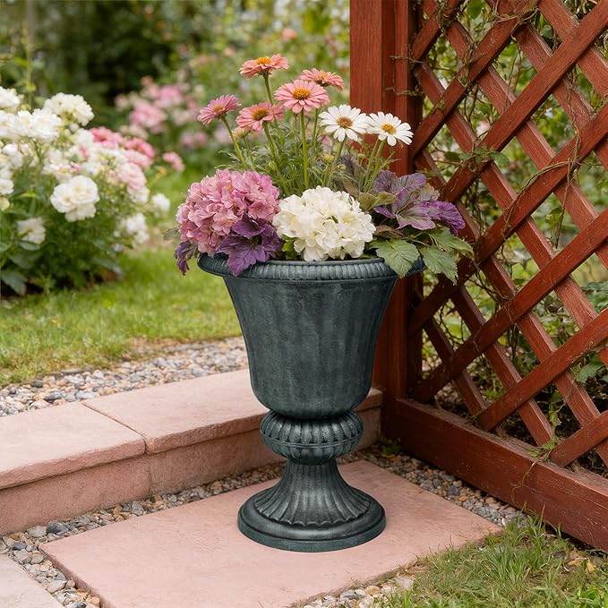 Athena Collection 20''H Bronze Garden Plastic Urn - Image 8