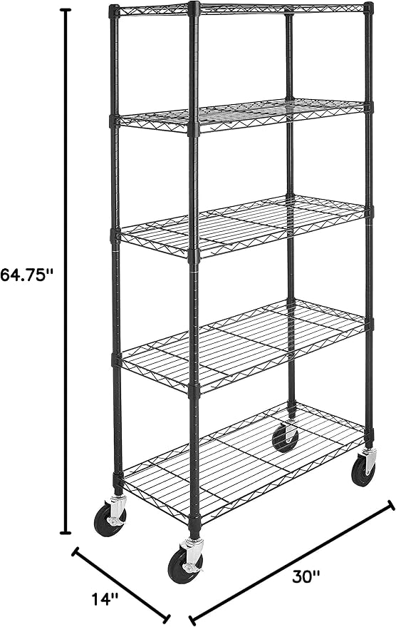 Amazon Basics 5-Shelf Heavy Duty Garage Shelving Storage Rack - Image 3