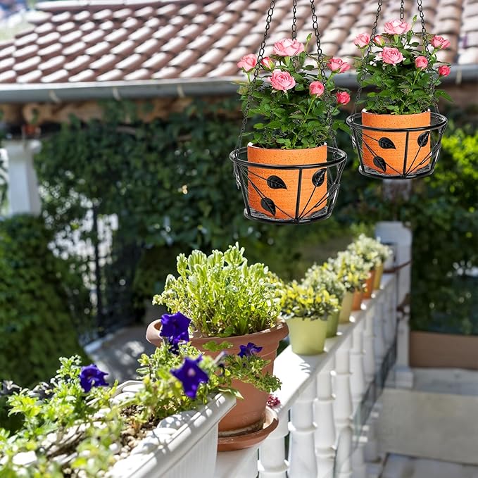 Goaste 2 Pack Metal Plant Hanger, Hanging Plant Holder - Image 9