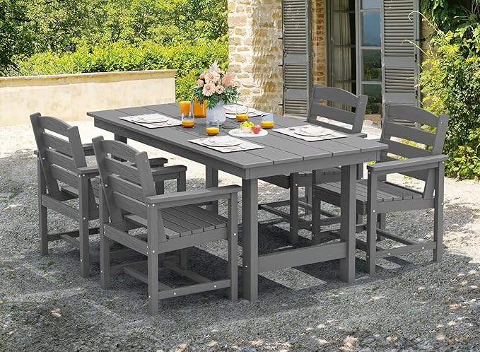 SERWALL Patio Dining Chair Set of 2 - Image 7