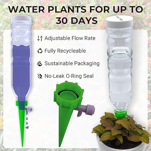 Self Watering Planter Insert Drip Spike High Capacity 20oz BabaBerry Dynamic - Image 6