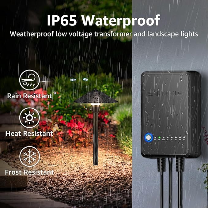 SUNVIE All-in-One LED Pathway Lighting Kit, 3000K Waterproof Landscape Lighting - Image 7