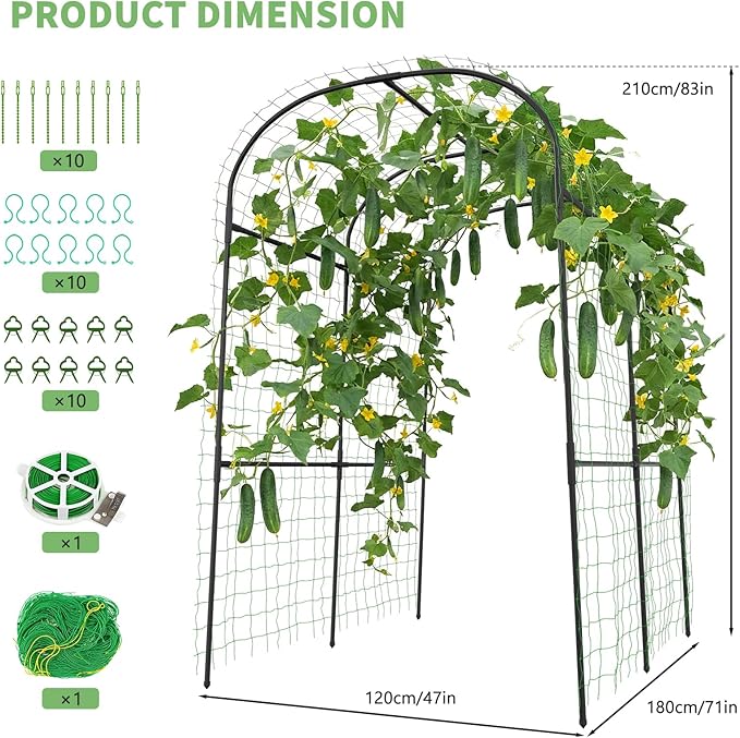 DoCred Tall Garden Arch Trellis - Image 5