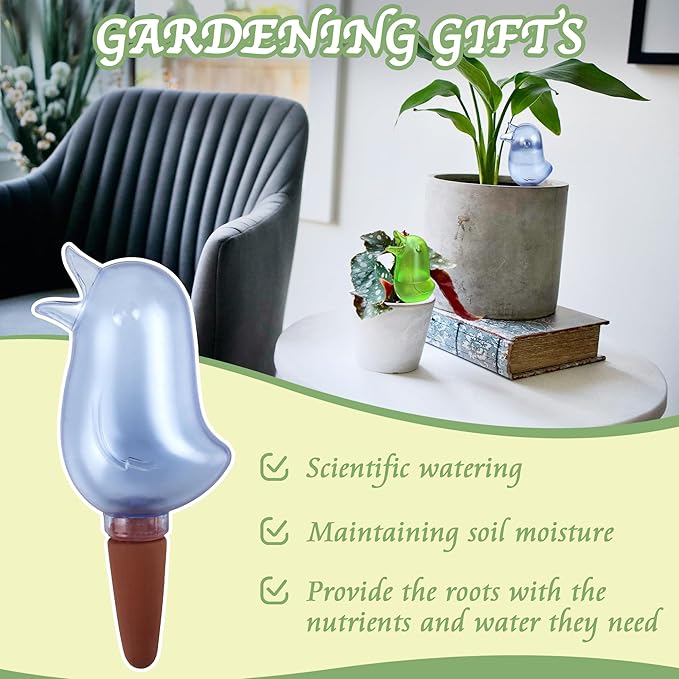 4 Pack Self Watering Spikes, Indoor Plant Watering Globes, Bird Shape Automatic - Image 5