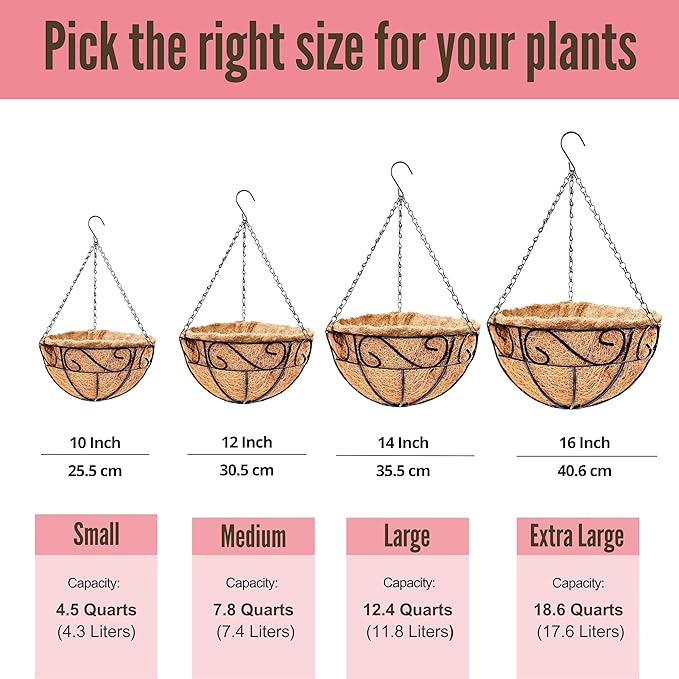 LaLaGreen Hanging Planter for Outdoor Plants Hanging Baskets - Image 3