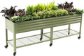 Rolling Elevated Raised Garden Bed-V Series, 1400 Lbs Weight Capacity, Outdoor by VegoGarden