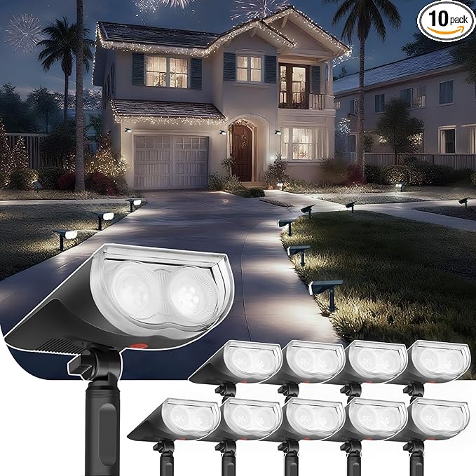 Linkind Solar Lights Outdoor StarRayS, Bright Solar Spot Lights Outdoor by Linkind