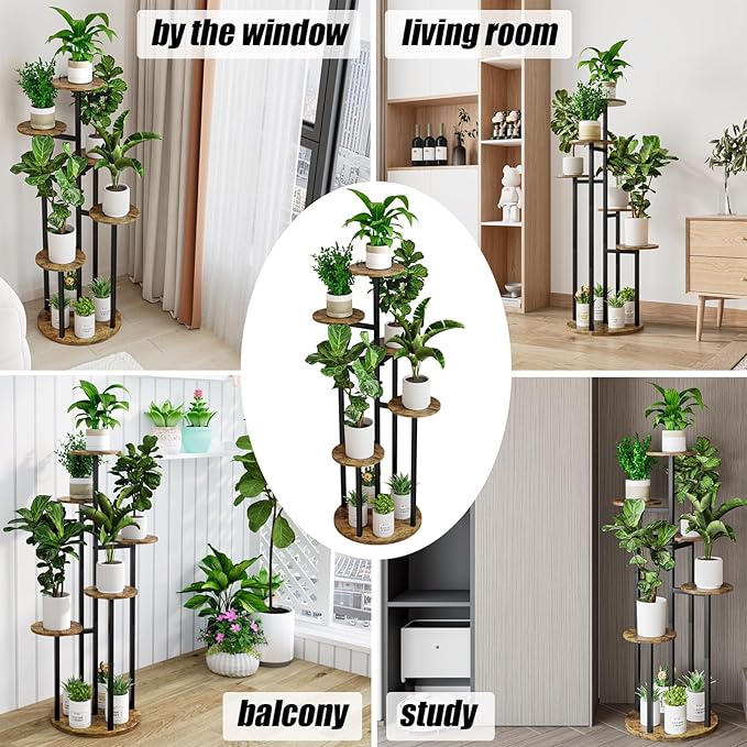 Plant Stand Indoor 6 Tier 9 Potted Multiple Flower Pot Holder - Image 6