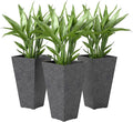 Outsunny 28 Inch Tall Planters for Outdoor Plants, Stackable Tapered Large by Outsunny