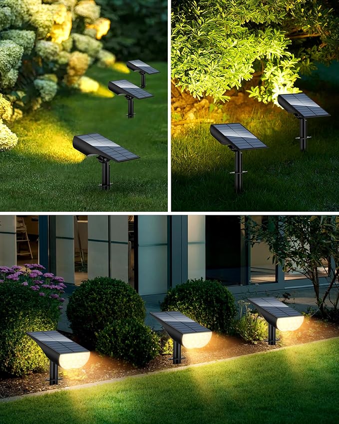BAXIA TECHNOLOGY Solar Spotlights Outdoor Waterproof, 3 Lighting Modes Spot - Image 7