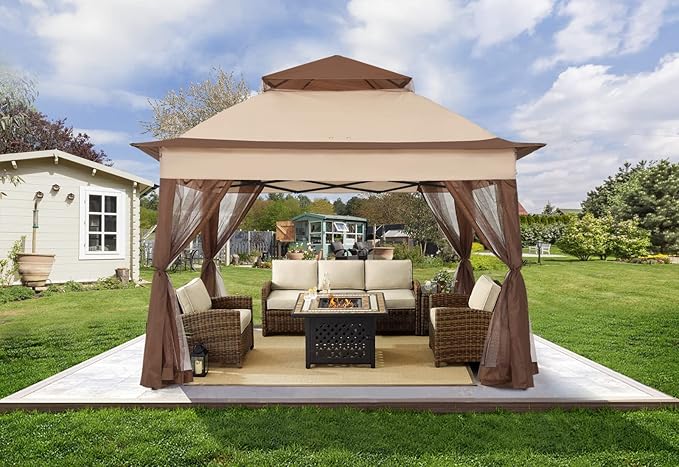 COOSHADE 11x11 Pop Up Gazebo Tent Outdoor Canopy Patio Shelter by COOSHADE