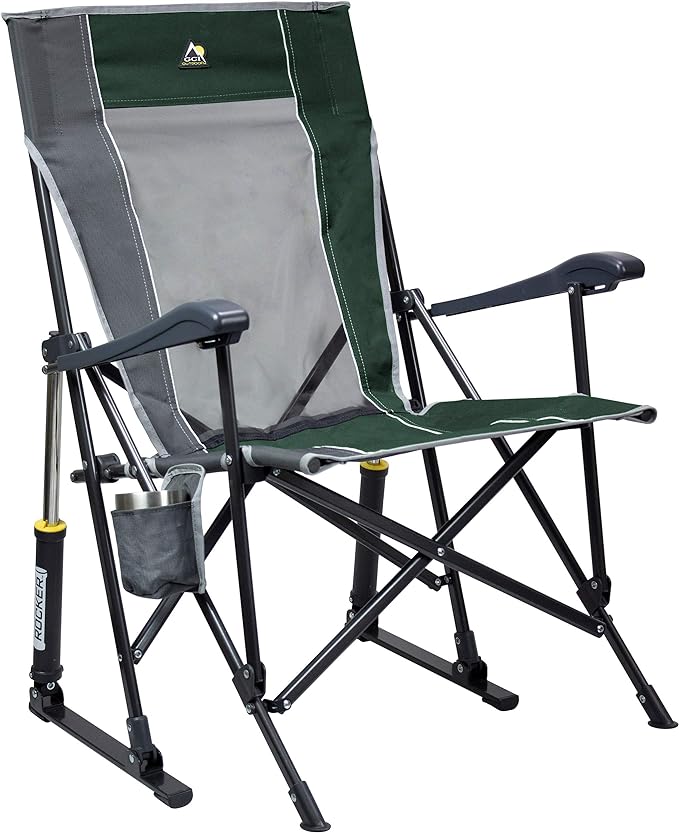 GCI Outdoor Roadtrip Rocker Camping Chair | Portable, Folding Rocking Chair by GCIOUTDOOR