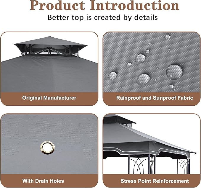 SCOCANOPY Replacement Gazebo Canopy - Image 6
