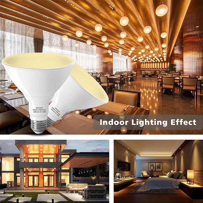 Par38 led Flood Lights Outdoor Light Bulb, Dimmable 1800LM, 20W Replace up to - Image 6