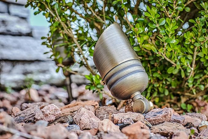 VOLT Fat Boy 12V Brass Outdoor Spotlight - Image 8