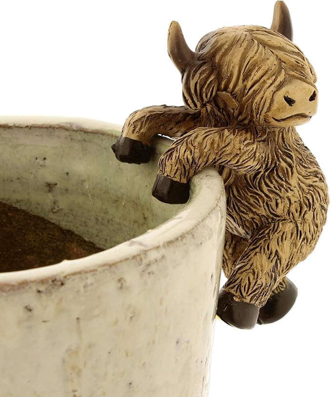 The Bridge Collection Highland Cow Pot Hanger - Image 2