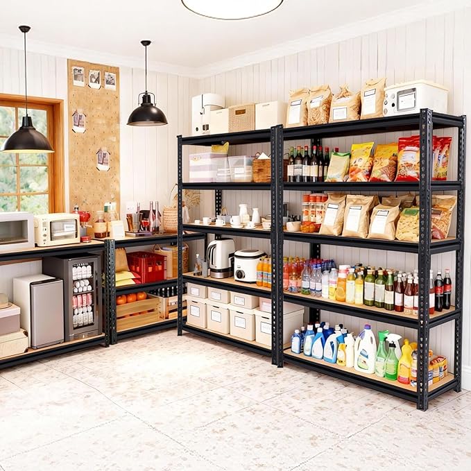 72" H Storage Shelves, Storage Shelves Heavy Duty, 2400LBS Metal Shelving Units - Image 9
