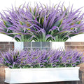 16Pcs Artificial Grass Fake Plants 17.3in Outdoor Plants UV Resistant Faux by Phliofd