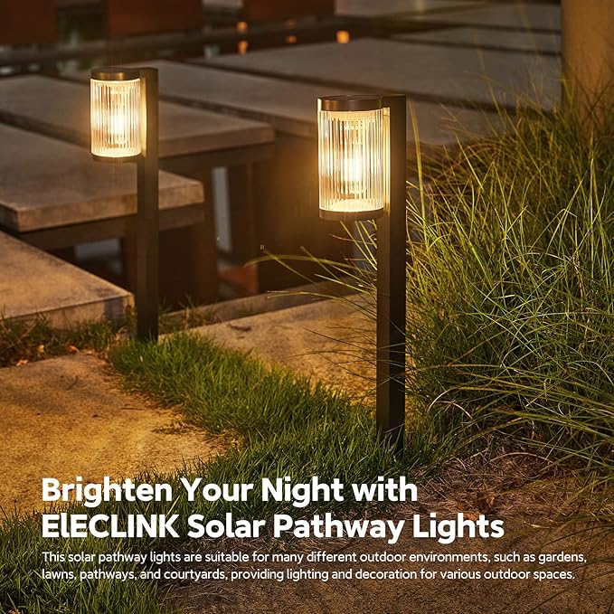 Solar Pathway Lights Outdoor, 6 Pack Upgraded Outdoor Solar Lights - Image 7