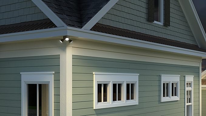 Lithonia Lighting HomeGuard 3-Light LED Outdoor Flood Lights, Outdoor LED Lights - Image 10