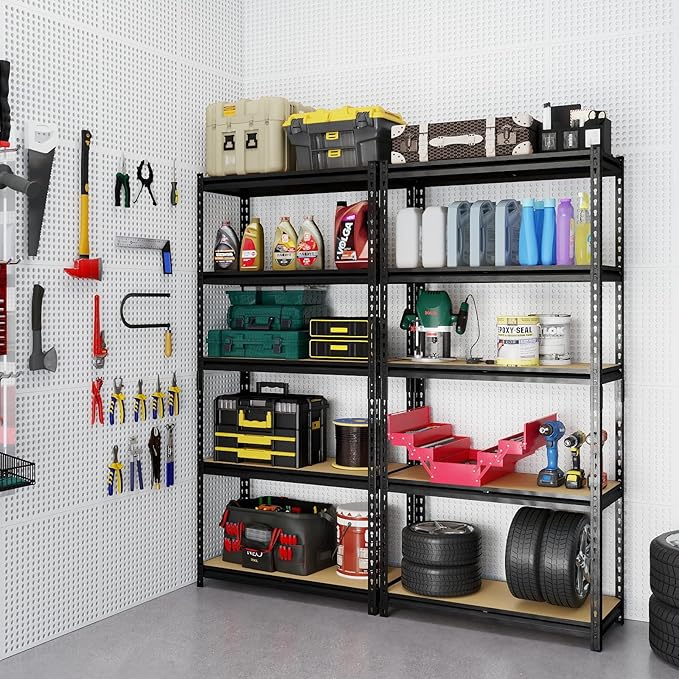 Garage Storage Shelves, 2400 LBS Heavy Duty Shelving, Metal Garage Shelves - Image 8