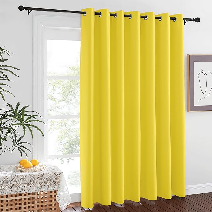 NICETOWN Sliding Glass Door Curtain Extra Long 84 inches Long, Grommet Thermal by NICETOWN